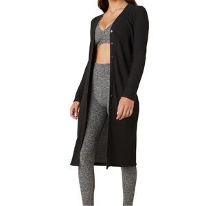 Beyond Yoga Your Line Button Duster Long Sweater size S
